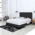 thumbnail image 7 of Boyd Sleep Sicily Upholstered Linen Tri Panel Platform Bed Frame with Headboard, Twin, Black, Foundation or Headboard NOT Required, 7 of 7