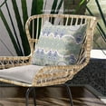 thumbnail image 5 of Amrita Sen Designs  26 x 26 in. Sephalina Paisley Leaves Broadcloth Indoor & Outdoor Zippered Pillow - Light Green & Beige, 5 of 5