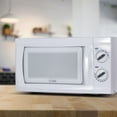 thumbnail image 4 of COMMERCIAL CHEF 0.6 Cubic Foot Microwave with 6 Power Levels, Small Microwave with Grip Handle, 600W Countertop Microwave with 30 Minute Timer and Mechanical Dial Controls, White, 4 of 8