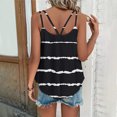 thumbnail image 6 of Womens Tank Tops Summer Striped Crew Neck New Tank Fashion Print Casual Fashion Blouse Tops, 6 of 6