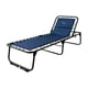 thumbnail image 1 of Catre Plegable Acojinado Reclinable 5 Posiciones (Mod KRA-L) Azul Marino, 1 of 11