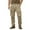 Khaki, variant on Casual Cargo Pants, Solid Color Utility Trousers with 8 Pockets for Men's Outdoor Hiking Work, Lightweight Daily Wear (No Belt)