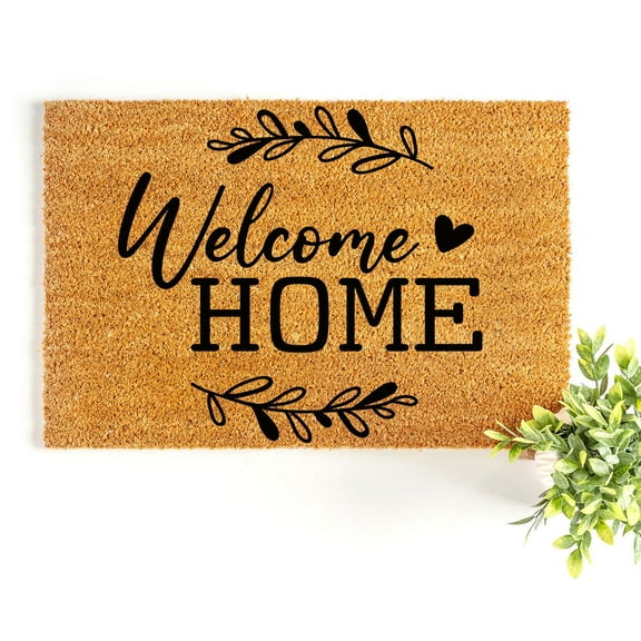 Doormat Welcome Home Welcome Mat Cute Doormat First House New Homeowne (18" x 30") #5664