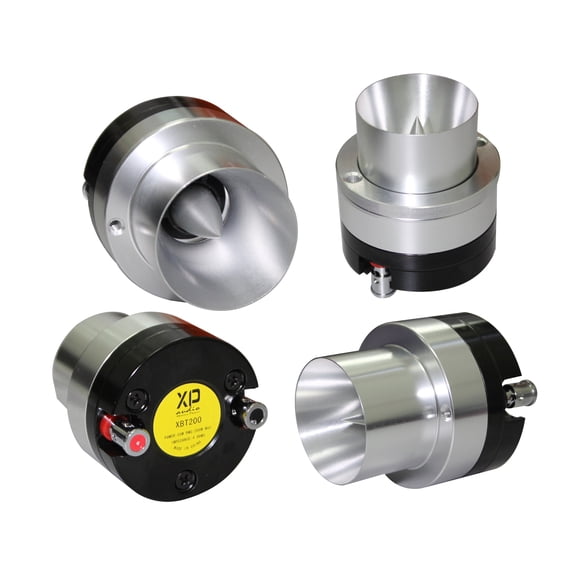 4 XP Audio XBT200 1 Inch Titanium Bullet High Compression  Super Tweeter for Car, Van, ATV, UTV, Marine, Boat, Motorcycle, Motorsports, and Competition