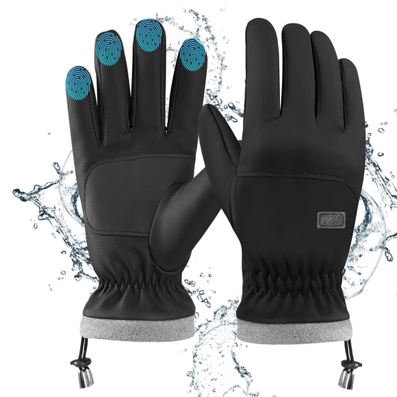 Guantes impermeables de invierno Viyawise para pantalla táctil, talla mediana