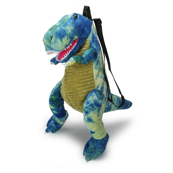 3D Dinosaur Backpack Cute New Fashion parent-child Creative Animal Cartoon Plush Backpack Dinosaurs Bag for Kids Gifts (Blue) for All Kinds of Festivals and Game Toys