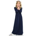 thumbnail image 4 of HAWEE Girls Casual Maxi Floral Dress Long Sleeve Holiday Pockets Dresses Girls Long Sleeve Floor Length Maxi Dress, 4 of 5
