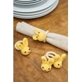 thumbnail image 2 of Easter Yellow Knitted Bunny Rabbit Napkin Rings, Set of 4, 2 of 4