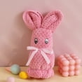 thumbnail image 1 of Toalla de baño Bunny Face para niños | Forro polar súper suave | Altamente absorbente y respetuoso con la piel | Lindo regalo para niños y niñas | 35x75cm | Boda, cumpleaños, favor de baby shower, 1 of 3