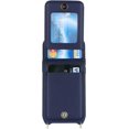 thumbnail image 6 of iPhone 12 Mini Case with Card Holder for Women, iPhone 12 Mini Phone Case Wallet with Strap Credit Card Slots Crossbody with Kickstand Zipper Case for iPhone12mini - Blue, 6 of 16