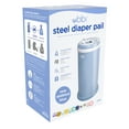 thumbnail image 3 of Ubbi Stainless Steel Diaper Pail, Odor Locking, No Special Bag Required, Award-Winning, Registry Must-Have, Cloudy Blue, 3 of 9