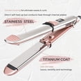 thumbnail image 2 of Rozamor Plancha De Pelo Profesional De Hierro Plano, Alisado De Cabello Iónico De Titanio, Herramientas Para El Cabello De Calentamiento Rápido, Rizador De Plancha De Cabello De Doble Voltaje Rosa 2 E, 2 of 5