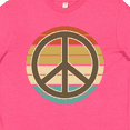 thumbnail image 4 of Inktastic Retro Peace Sign Sunset Youth T-Shirt, 4 of 5