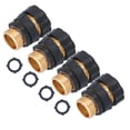 thumbnail image 3 of Hose Coupler,4Set Universal Hose Quick Brass Hose Connector Hose Fitting Effortless Installation, 3 of 14