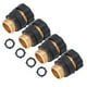 thumbnail image 1 of Conector de manguera de latón, 4 juegos de manguera universal, accesorio rápido para jardín, acoplador de manguera, rendimiento probado Jadeshay A, 1 of 8