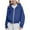 Blue, variant on idosla Girls Cropped Hoodies with Thumb Hole Pocket Fleece Lined Zip Up Jacket Active Workout Hooded Sweatshirts (Green, 7-8 Years）