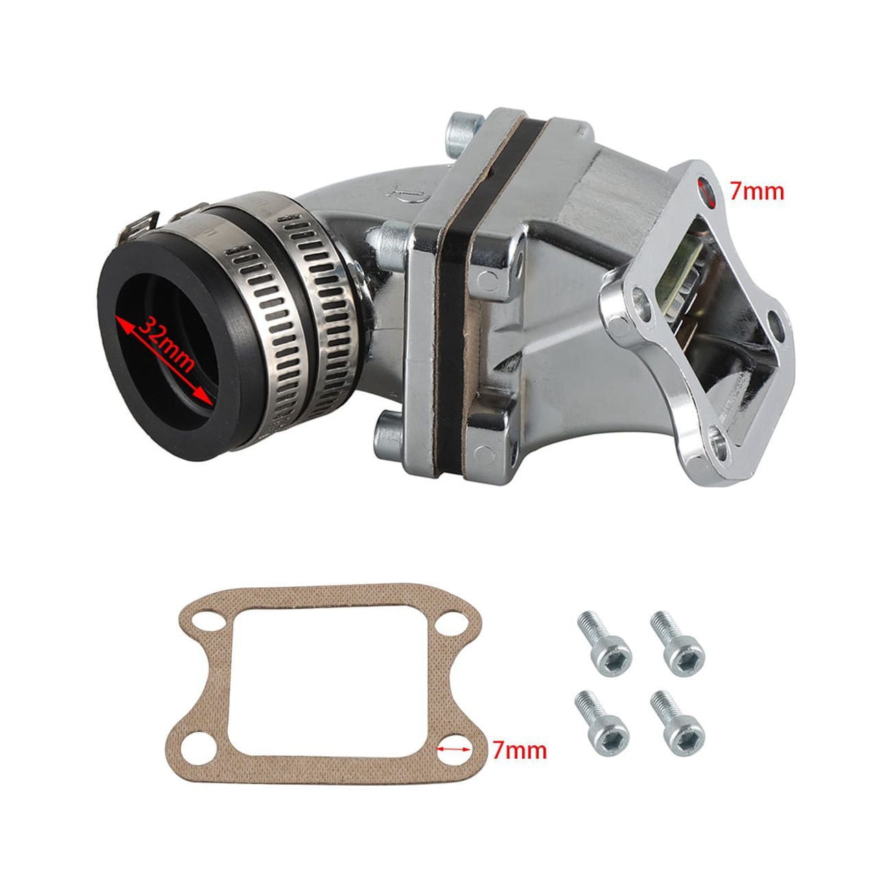 Dio Reed Valve Set-Reed Valve Kit & Block For 48cc/66cc/80cc Engine Gas Motorized Bicycle