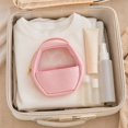 thumbnail image 4 of Makeup Organizer | Pink Makeup Organizer | Semi-Circular Toiletry Organizer | Travel Organizer | Bridesmaid Gift | Waterproof Lining Bag, 4 of 7