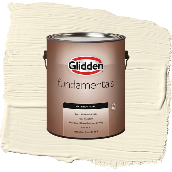 Glidden Fundamentals Mesa Beige / Yellow, Flat Exterior Paint, 1 Gallon