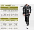 thumbnail image 5 of Men's 2Pc V Neck Tracksuit, 4 Way Stretch Reflective for Gym Running Navy Light Gray M, 5 of 8