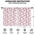 thumbnail image 2 of Blackout Kids Curtains,White Pink Butterfly Flower Pattern Childrens Insulated Curtains Set Of 2,Bedroom Essentials,Toddler Room Decor 42"x54", 2 of 5