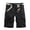 Black, variant on Big and Tall Cargo Shorts for Men Mens Work Shorts Pockets Zipper Button Shorts Solid Color Fashion Casual Loose Fit Daily Running Workwear Pants Gray L