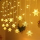 thumbnail image 2 of Guirnalda de luces LED con forma de copo de nieve para decoración navideña, 8 modos, enchufe europeo, para jardín, Año Nuevo 2025, 2 of 5