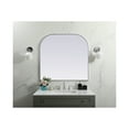 thumbnail image 2 of Elegant Decor Metal Frame Arch Mirror 40x38 Inch in Silver, 2 of 9