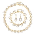 thumbnail image 1 of Qarigey de cristal de perla de imitación de moda, collar de boda ajustable clásico, pendientes, juegos de joyas de diamantes de imitación para Ropa, zapatos y accesorios Miscelánea Tipo 1 Qarigey AP012339-01, 1 of 6