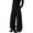 Black, variant on Womens Pants Drawstring Waist Soft Oversized Baggy Leg Fit Pants Casual Street Style Daily Wear Trendy Relaxed Pants With Side Pocket