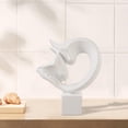 thumbnail image 4 of Estatuas abstractas nórdicas Macarena Escultura Personaje facial apasionado de medio cuerpo Resina blanco, 4 of 8
