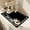 Black-2, variant on Coffee Bar Mat Rubber Dish Drying Mat For Kitchen Counter Coffee Mat for Home Bar Gift Kitchen Mat Coffee Bar Accessories Decorative Coffee Shop Chocolate Dish Drying Pad 23.5x15.5in, Marble-3