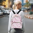 thumbnail image 7 of FORMRS Mini Backpack Purse for Women Quilted Travel Daypack Casual Shoulder Bag, Purple Polka Dots, 7 of 7