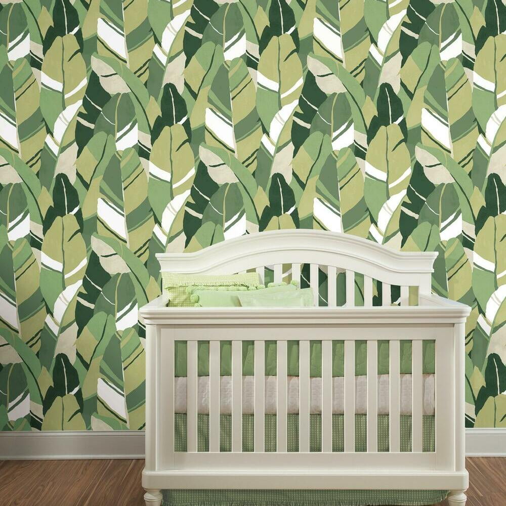 Hearts of Palm Peel and Stick Wallpaper