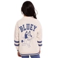 thumbnail image 5 of Bluey Girls Varsity Cardigan Sweater with Long Sleeves, Sizes 4-16, 5 of 6