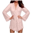 thumbnail image 2 of DPTALR Femmes Tempérament Polyvalent Couleur Unie Nuisette Aguichant en Dentelle avec Ceinture Pantalon String, 2 of 6