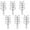 Black#0, variant on 6 Pack Small Garden Trellises for Climbing Outdoor ABS Plastic Supports for Pots Beds Black Decorative Leaf Shape 15.16" 12.4" Tall