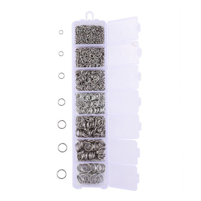 1170pcs Jump Rings 3-10mm Diameter Jewelry Necklace Earrings B Shape Bracelet Making Accessories for Handicrafts