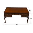 thumbnail image 2 of Mahogany Chippendale Partner Desk, 2 of 11