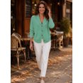 thumbnail image 4 of Fewfanhot Sweaters for Women Lightweight Cardigan Knit Button Knit Tops Business Casual Office Wear, 4 of 5