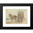 thumbnail image 2 of Johann Adam Klein 24x17 Black Modern Framed Museum Art Print Titled - Austrian Peasants with a Horse and Cart, with a View of Vienna in the Distance (1816-1818), 2 of 5