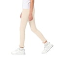 thumbnail image 7 of jobturf Girls Leggings High Waisted Ruffle Trim Ribbed Yoga Pants Summer Stretchy Casual Trousers for Kids 1-10 Years, 7 of 7