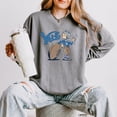 thumbnail image 3 of Yale University Football Character - Women's Lightweight Garment Dyed Sweatshirt, 3 of 9