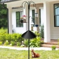 thumbnail image 5 of 19'' Squirrel Baffle for Bird Feeder Pole, TSV Outside Pole Mount Bird House Guard, Black, 5 of 8