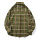 thumbnail image 2 of Camisas s Para Hombre Camisa con capucha a cuadros informal de negocios de primavera y otoño para hombres (AG, XXL), 2 of 5