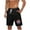 Black, variant on Timoontee Mens Cartoon Print Athletic Shorts Elastic Waist Contrast Drawstring Side Pocket Design Moisture Wicking Fabric for Gym Training Green XXXL