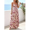 thumbnail image 4 of PRETTYGARDEN Women's Floral Maxi Dress Summer Outfits Spaghetti Strap Flowy Long Sundress Beach Vacation Boho Dresses, 4 of 10