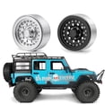 thumbnail image 2 of Vogacara Llantas de rueda para SCX10 D90 TRX4 TF2 CC01 Capra, oruga de aleación de aluminio, 1 Uds., accesorios de coche RC, piezas de Kits de construcción modelo Plata, 2 of 6