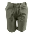thumbnail image 3 of Yaoyar Workout Shorts Men,Fashion Mens Cotton Linen Big and Tall Casual Soft Pants Buttons Lacing Waist Pockets Short Pants, 3 of 3