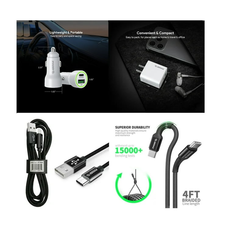 For Motorola Moto G Stylus 5G 2025 20W Car Charger Plus 20W Wall